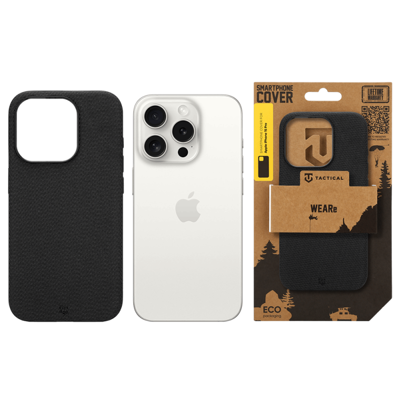 Tactical MagForce WEARe Kryt pro Apple iPhone 15 Pro Black