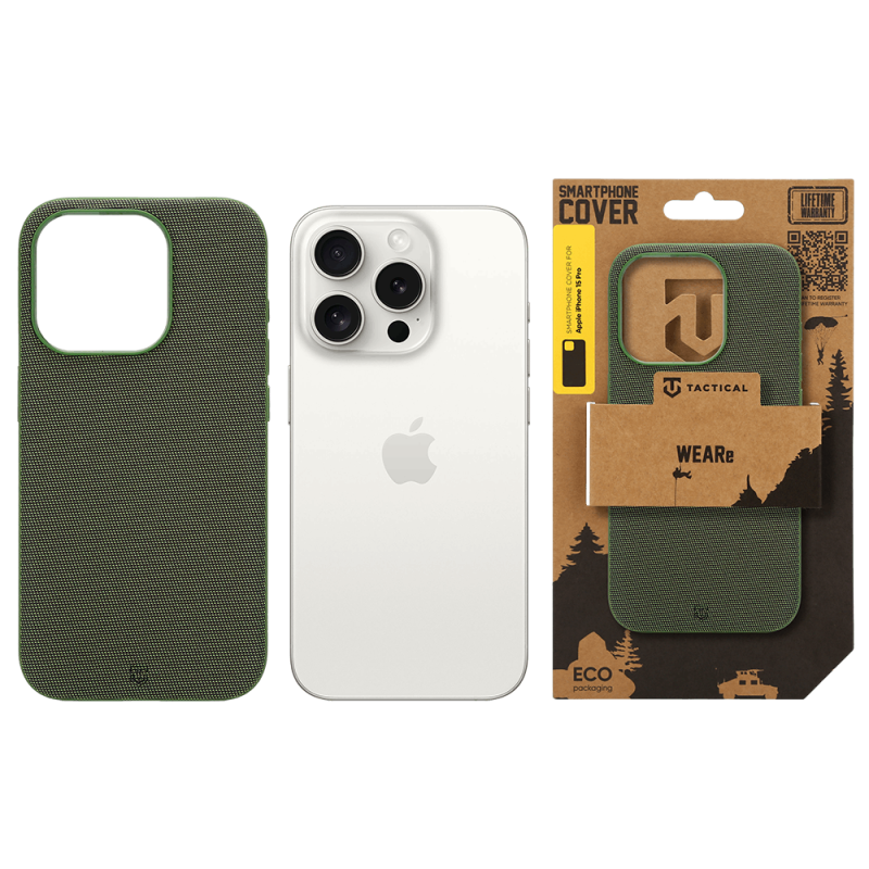 Tactical MagForce WEARe Kryt pro Apple iPhone 15 Pro Forest Green