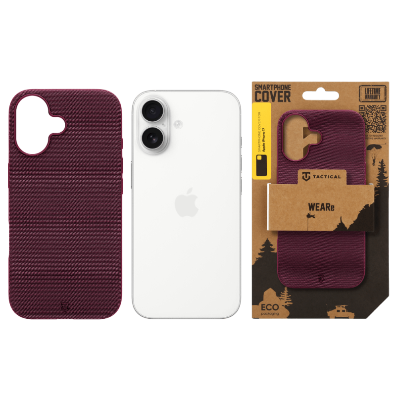 Tactical MagForce WEARe Kryt pro Apple iPhone 17 Burgundy
