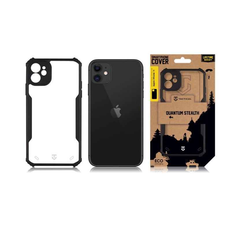 Tactical Quantum Stealth Kryt pro Apple iPhone 11 Clear/Black