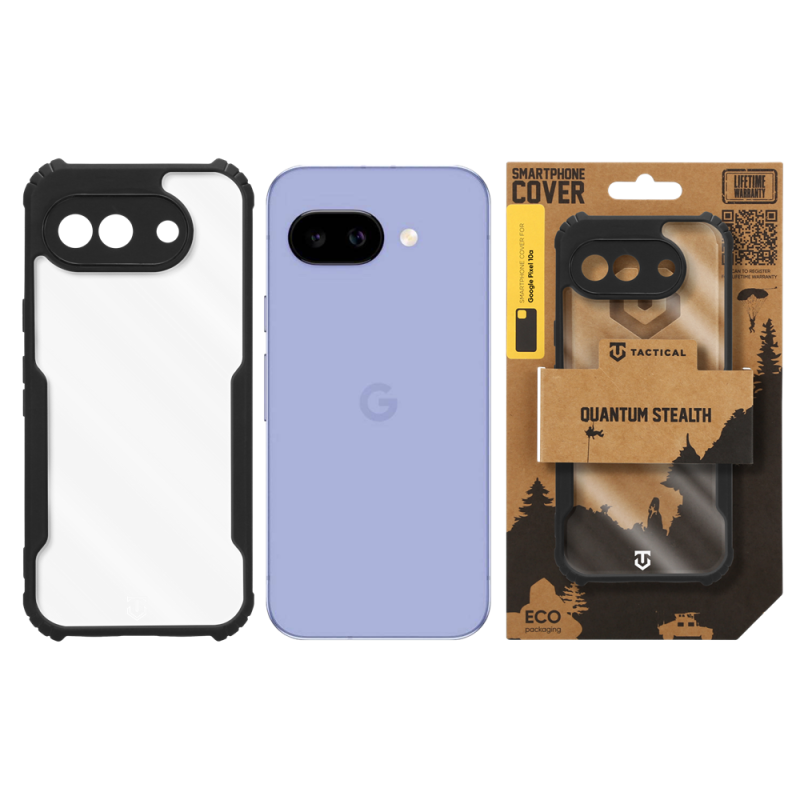 Tactical Quantum Stealth Kryt pro Google Pixel 10a Clear/Black