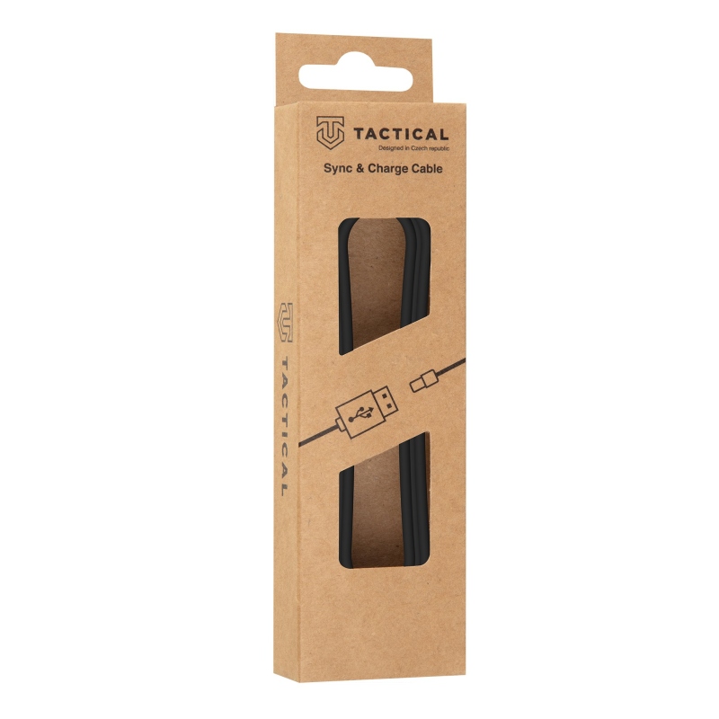 Tactical Smooth Thread Cable USB-A/USB-C  2m Black