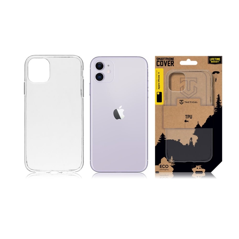 Tactical TPU Kryt pro Apple iPhone 11 - průhledný 
