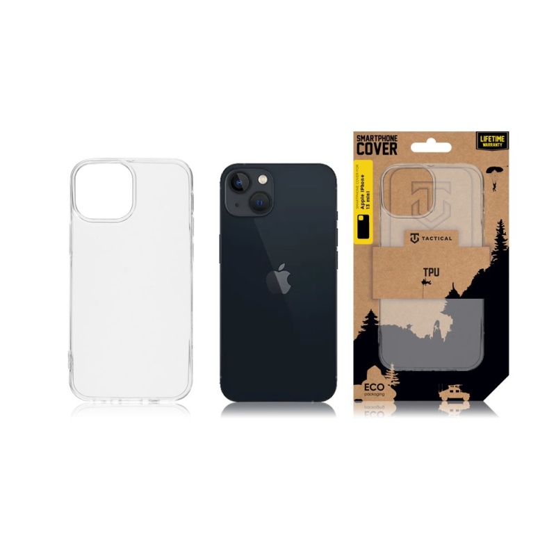Tactical TPU Kryt pro Apple iPhone 13 Mini - průhledný 