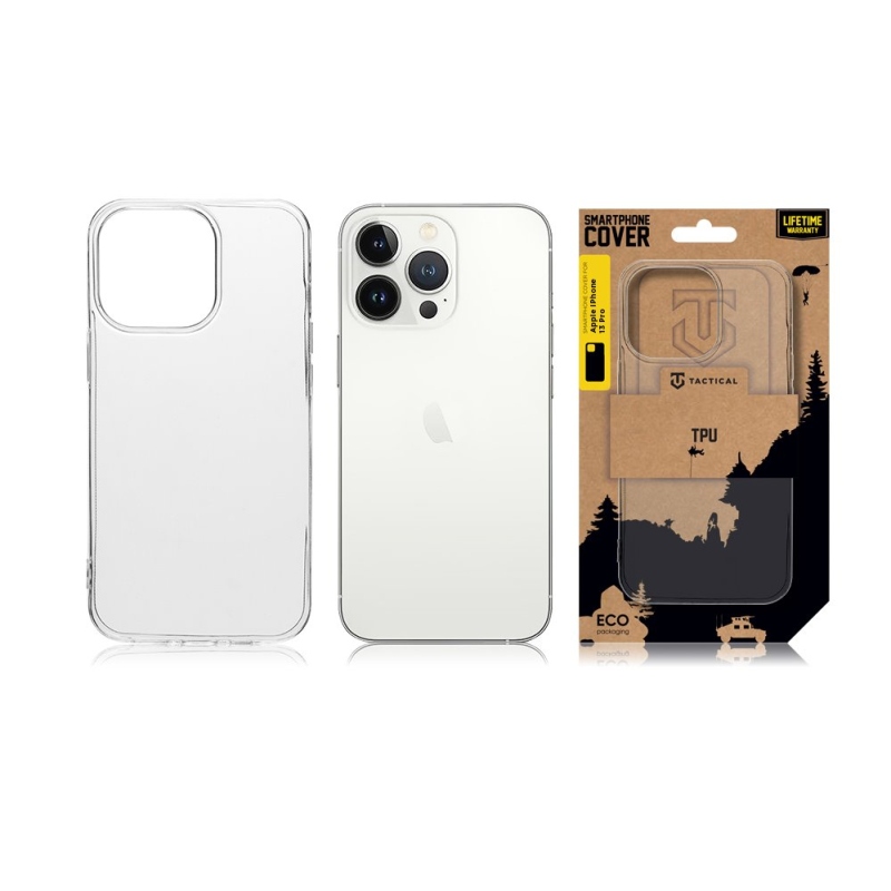 Tactical TPU Kryt pro Apple iPhone 13 Pro - průhledný 