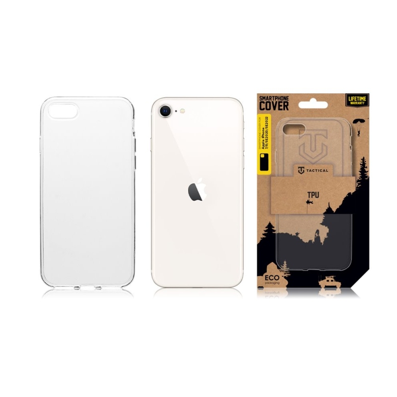 Tactical TPU Kryt pro Apple iPhone 7/8/SE2020/SE2022 - průhledný