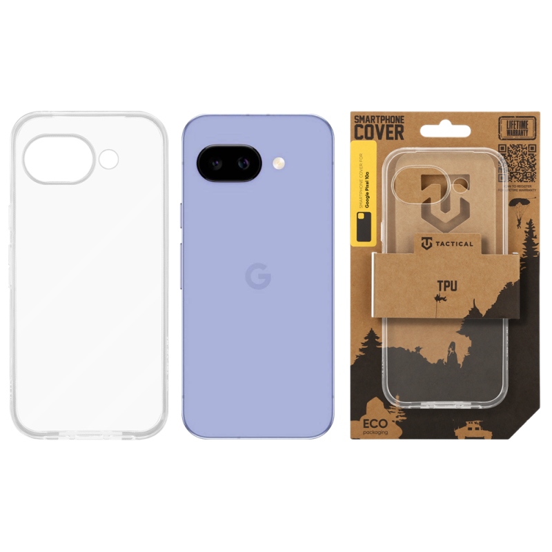 Tactical TPU Kryt pro Google Pixel 10a Transparent
