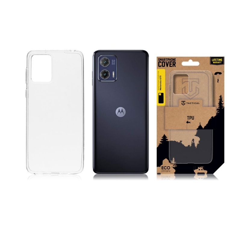 Tactical TPU Kryt pro Motorola G73 - průhledný