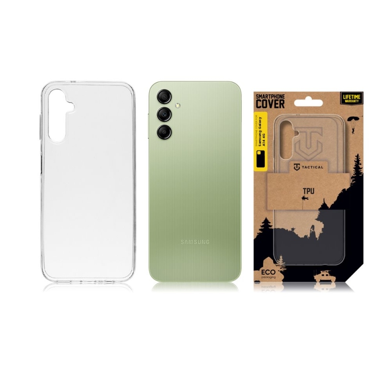 Tactical TPU Kryt pro Samsung Galaxy A14 4G - průhledný