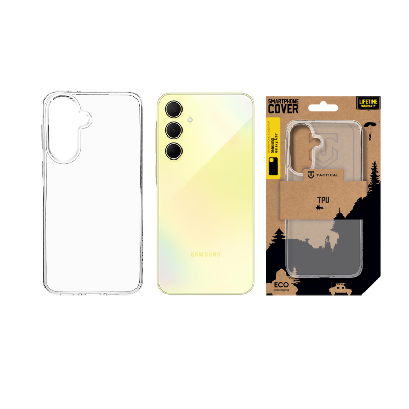 Tactical TPU Kryt pro Samsung Galaxy A37 Transparent
