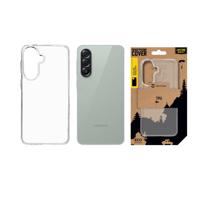 Tactical TPU Kryt pro Samsung Galaxy A57 Transparent