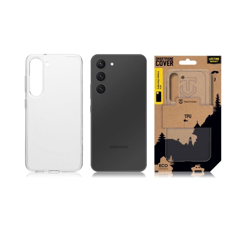 Tactical TPU Kryt pro Samsung Galaxy S23 - průhledný