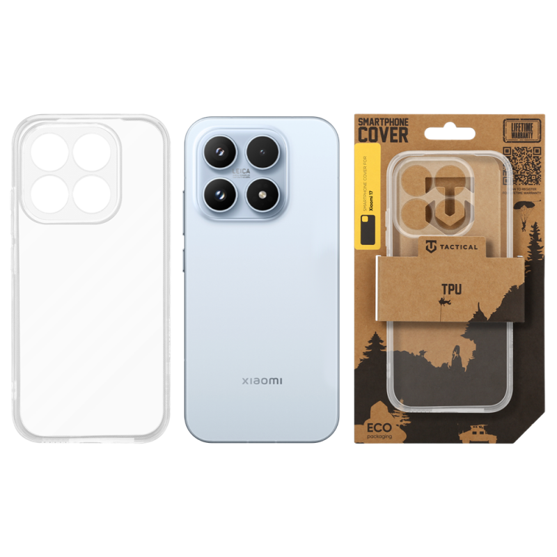Tactical TPU Kryt pro Xiaomi 17 Transparent