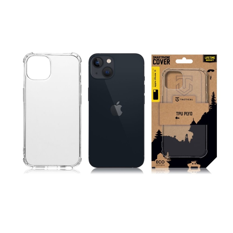 Tactical TPU Plyo Kryt pro Apple iPhone 13 - průhledný 