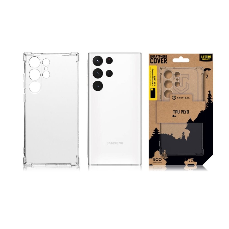 Tactical TPU Plyo Kryt pro Samsung Galaxy S23 Ultra - průhledný