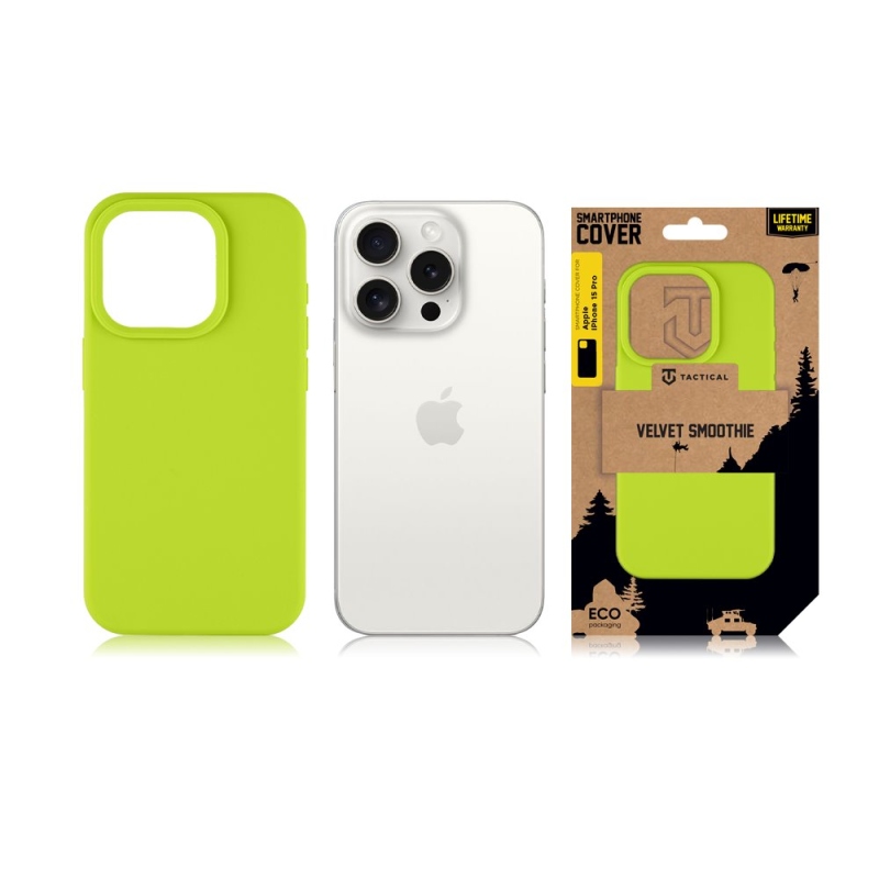 Tactical Velvet Smoothie Kryt pro Apple iPhone 15 Pro Avocado