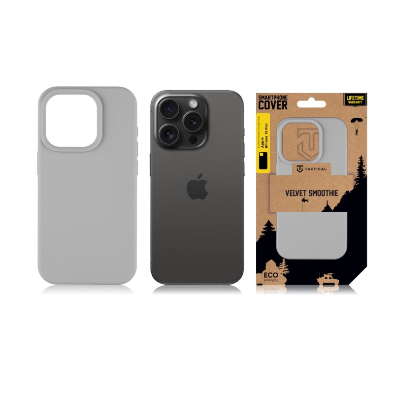 Tactical Velvet Smoothie Kryt pro Apple iPhone 15 Pro Foggy