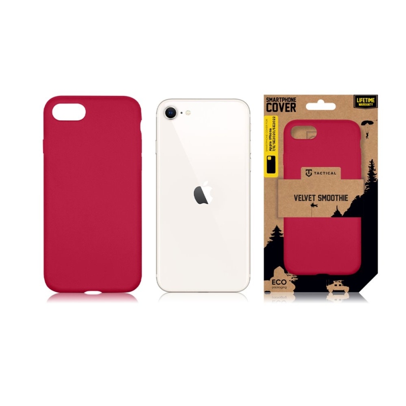 Tactical Velvet Smoothie Kryt pro Apple iPhone 7/8/SE2020/SE2022 Sangria
