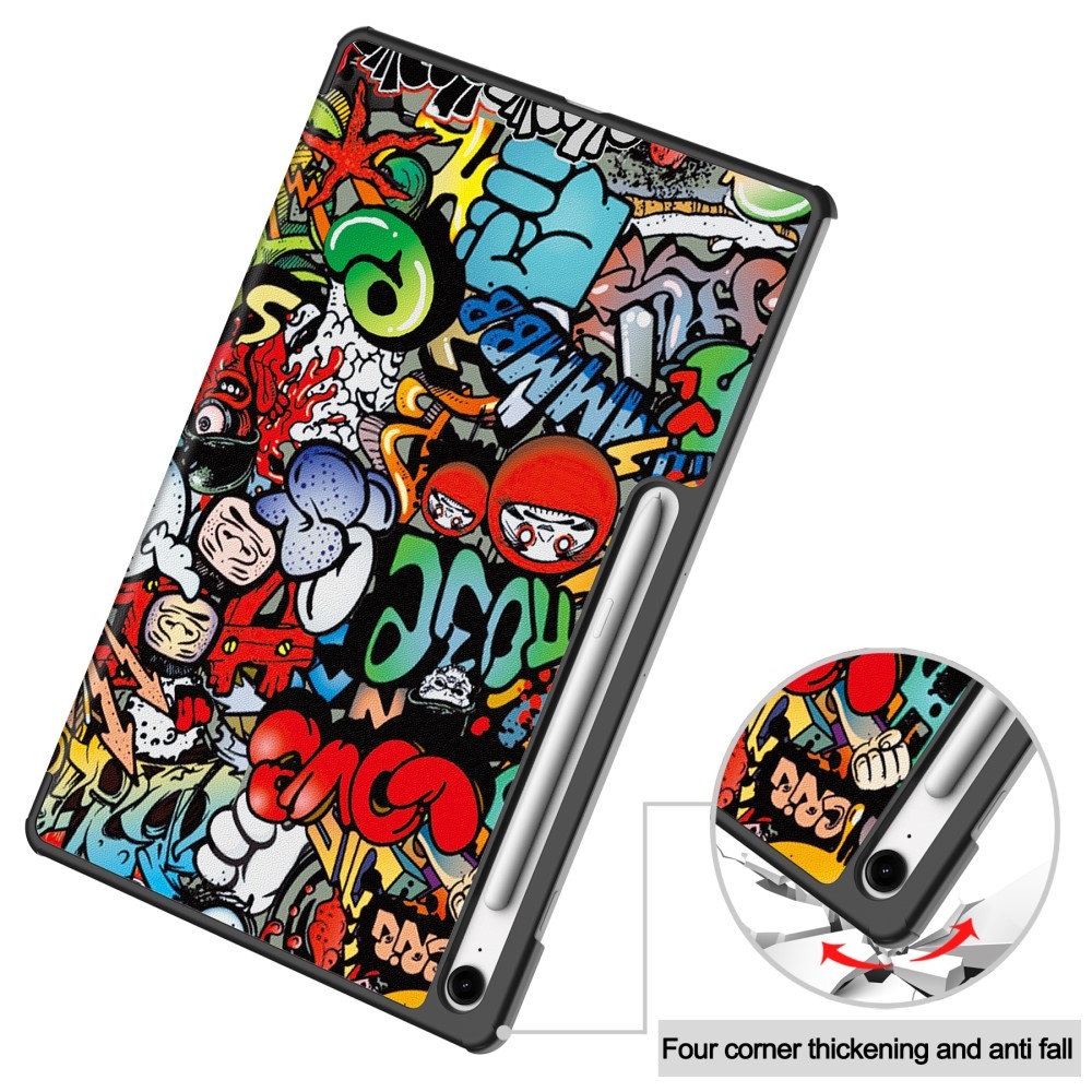 Patte chytré zavírací pouzdro na Samsung Galaxy Tab S10 FE+ - graffiti