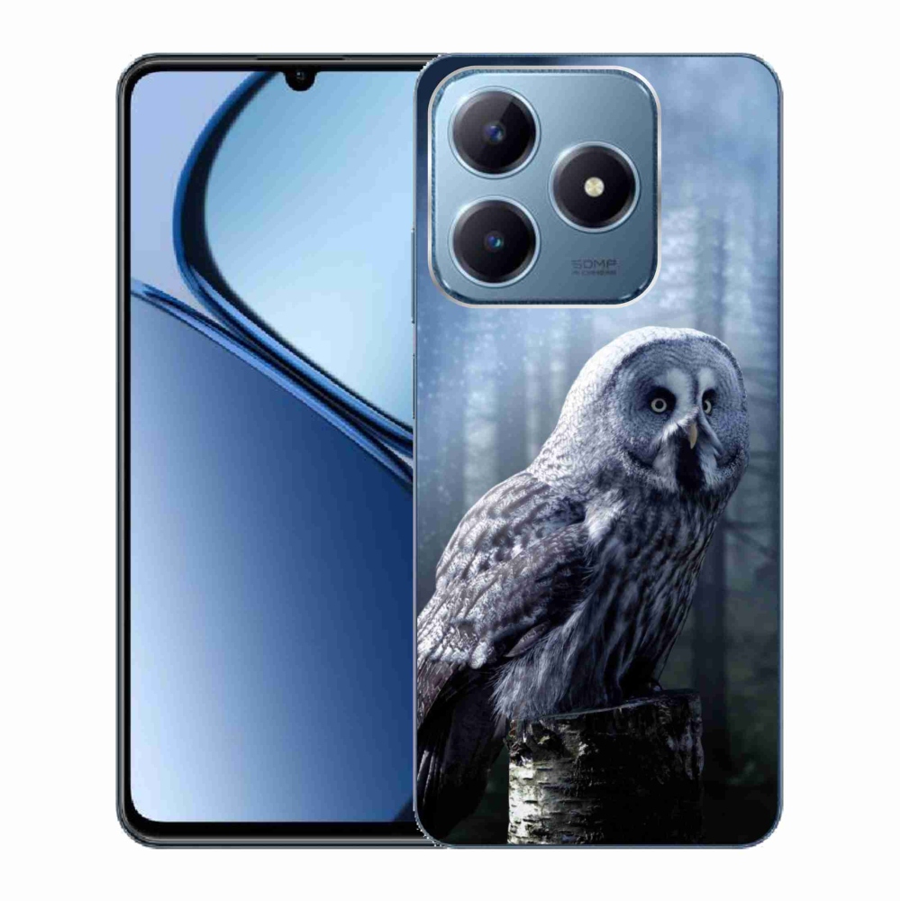 Gelový kryt mmCase na Realme C63 - sova