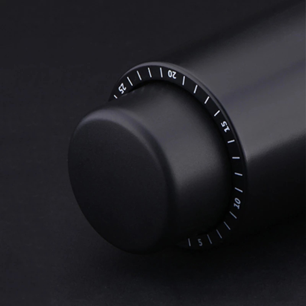 Uzávěr na víno a prosecco s ukazatelem data – černý