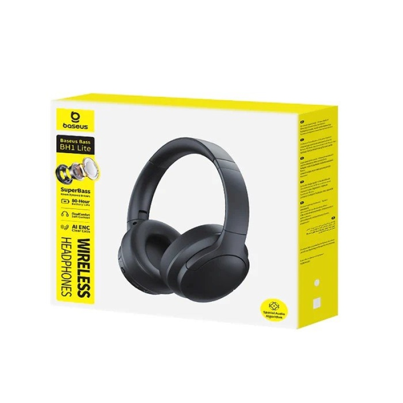 Baseus Bass BH1 Lite Bezdrátová Sluchátka Cosmic Black