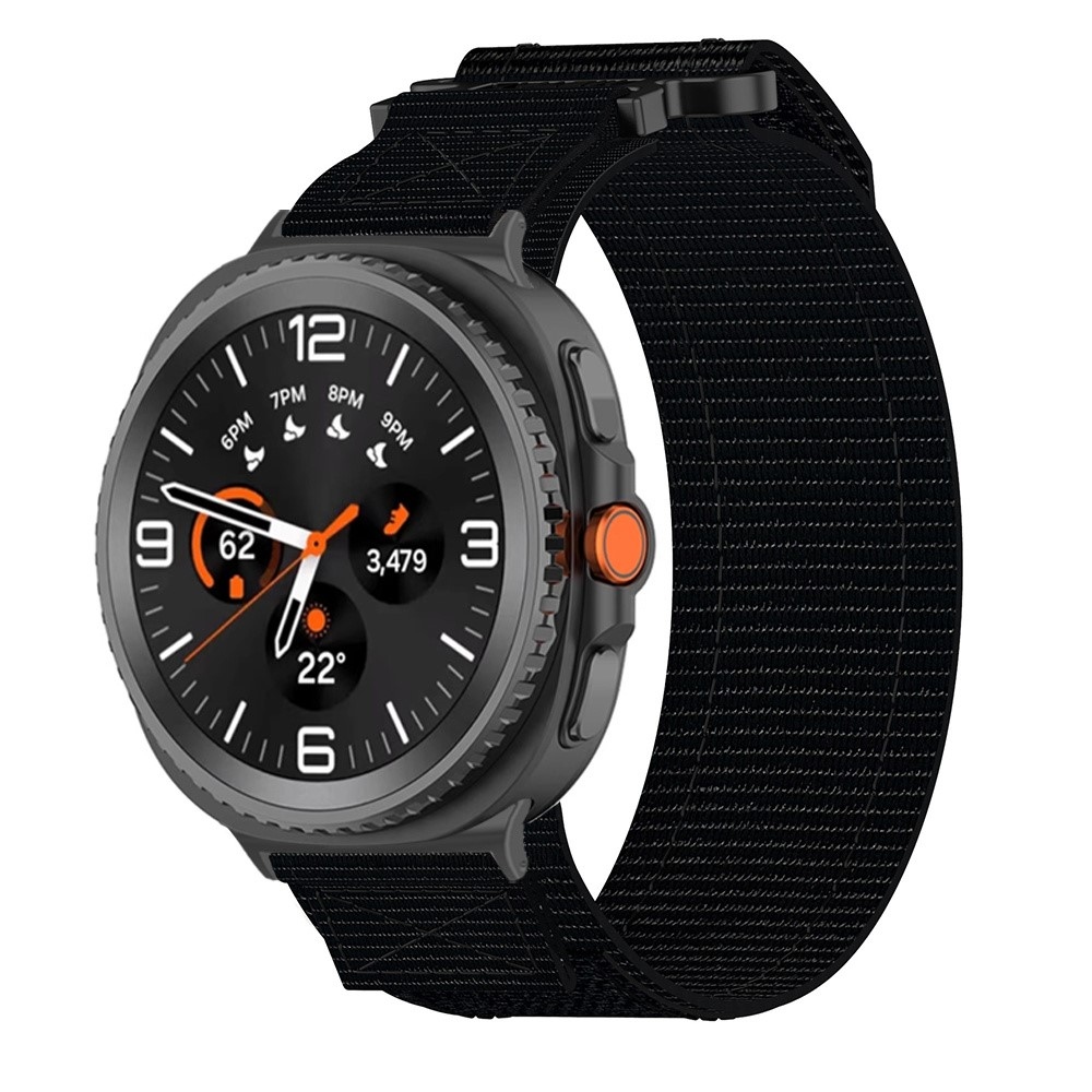 Tape nylonový řemínek na Samsung Galaxy Watch8 Classic 46mm/Watch8 44mm/40mm - černý