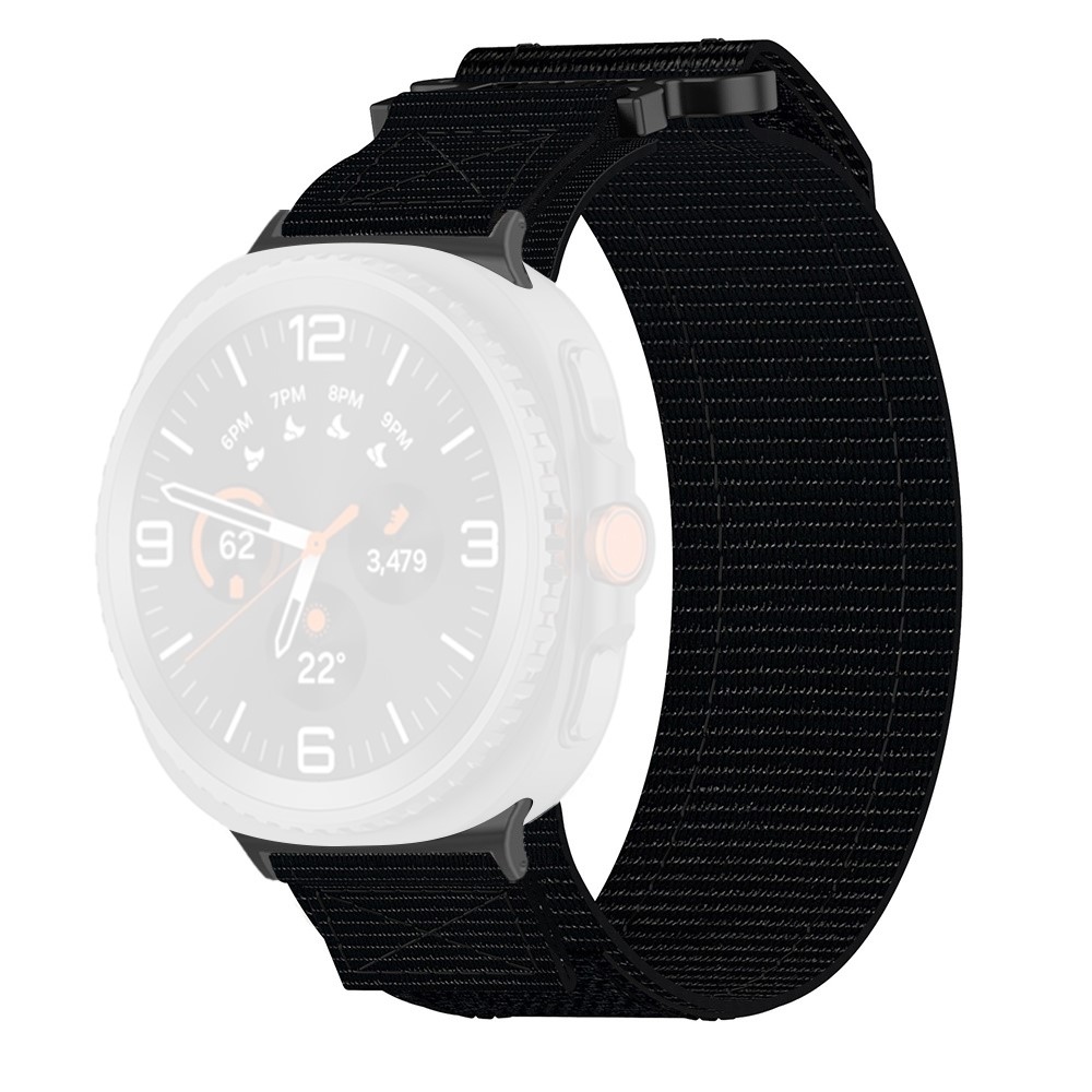 Tape nylonový řemínek na Samsung Galaxy Watch8 Classic 46mm/Watch8 44mm/40mm - černý