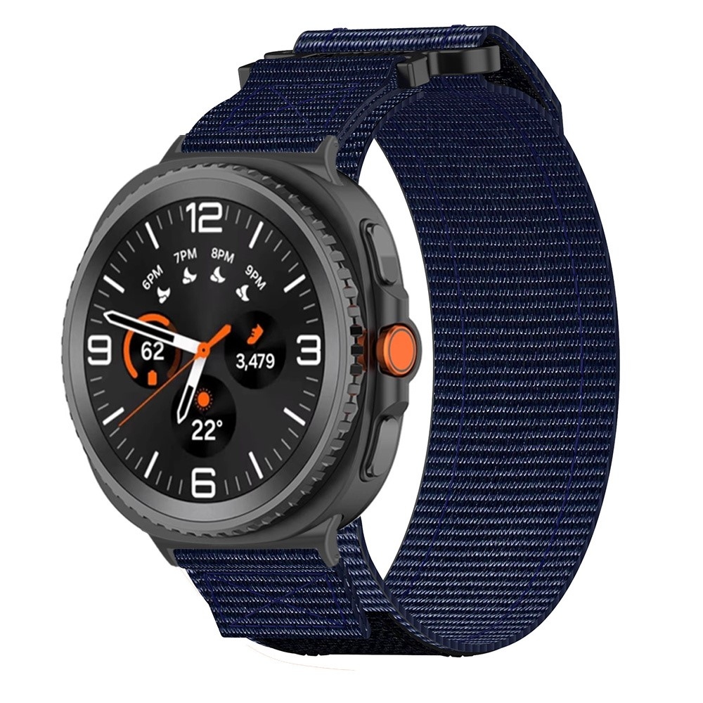 Tape nylonový řemínek na Samsung Galaxy Watch8 Classic 46mm/Watch8 44mm/40mm - modrý