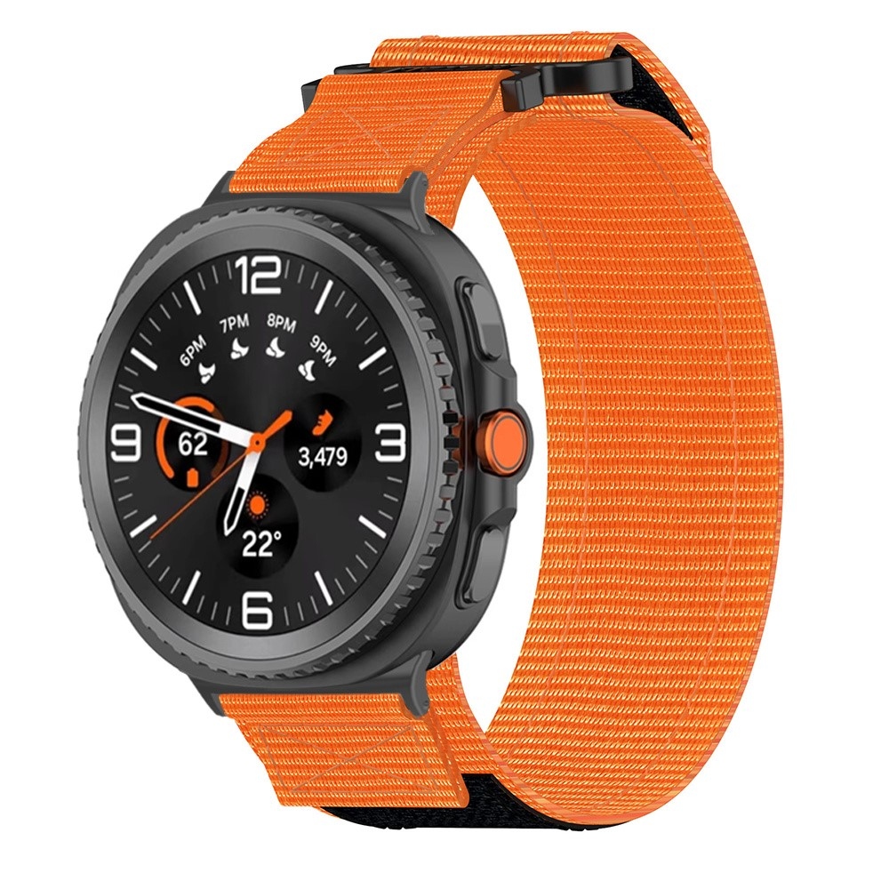 Tape nylonový řemínek na Samsung Galaxy Watch8 Classic 46mm/Watch8 44mm/40mm - oranžový