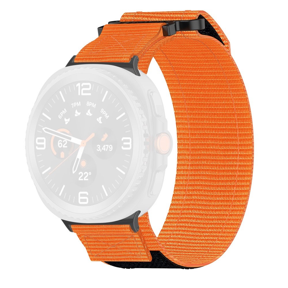 Tape nylonový řemínek na Samsung Galaxy Watch8 Classic 46mm/Watch8 44mm/40mm - oranžový