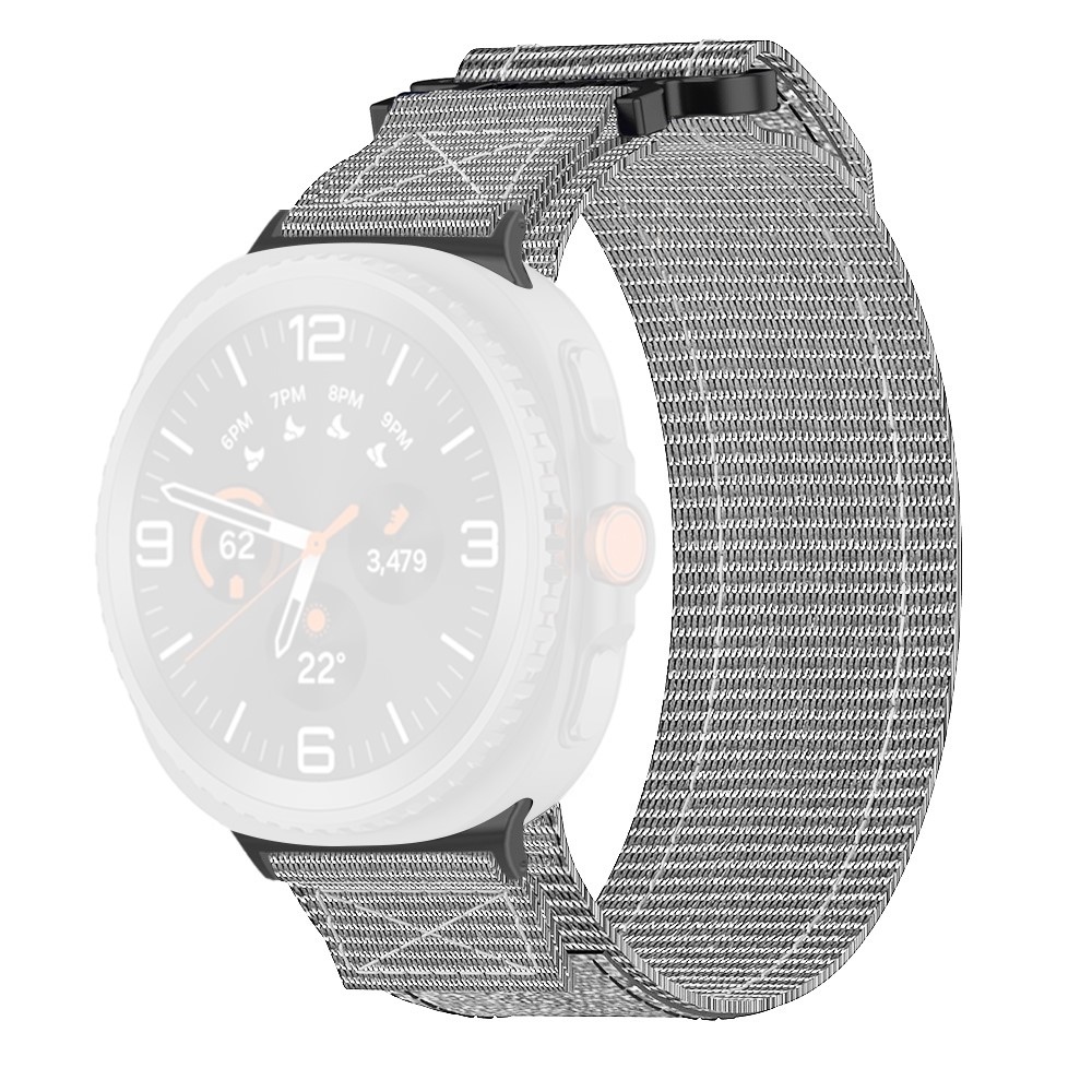 Tape nylonový řemínek na Samsung Galaxy Watch8 Classic 46mm/Watch8 44mm/40mm - šedý