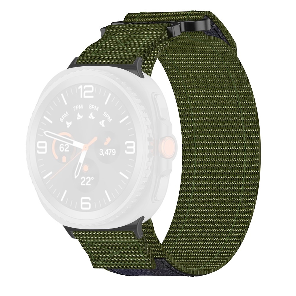 Tape nylonový řemínek na Samsung Galaxy Watch8 Classic 46mm/Watch8 44mm/40mm - zelený