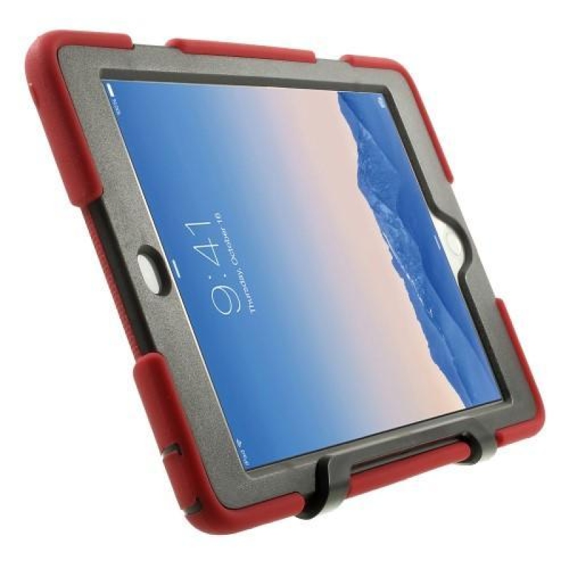 Tarry hybridní odolný obal se stojánkem iPad Air 2 - červený