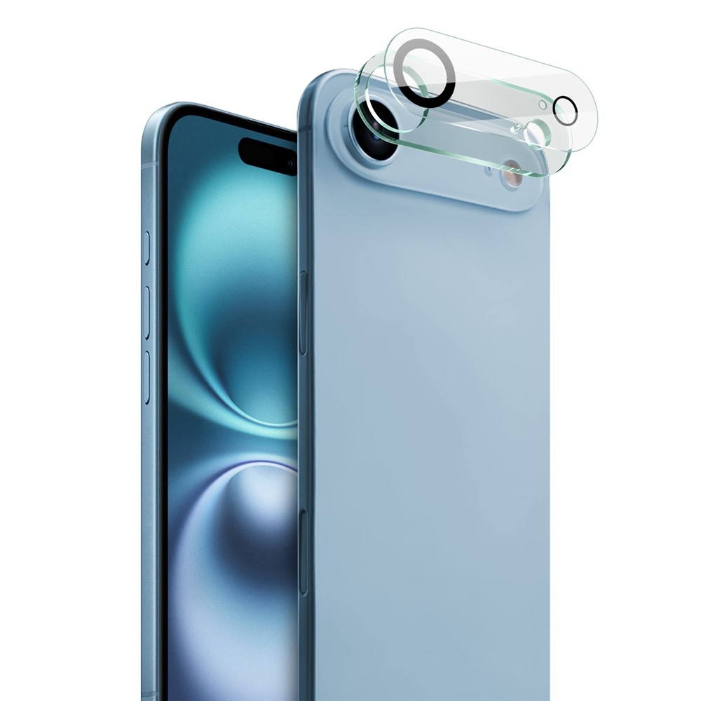 IMK sklo čočky fotoaparátu na iPhone 17 Air - černé kroužky