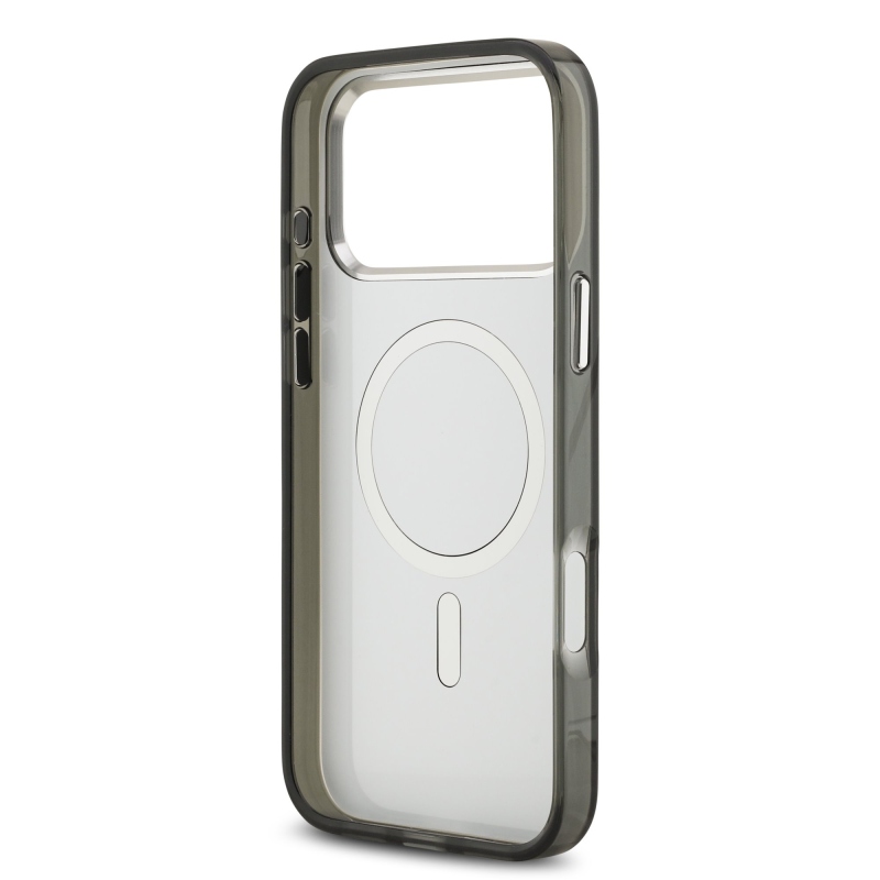 Karl Lagerfeld IML Aquarelle Karl and Choupette Zadní Kryt pro iPhone 17 Pro Black