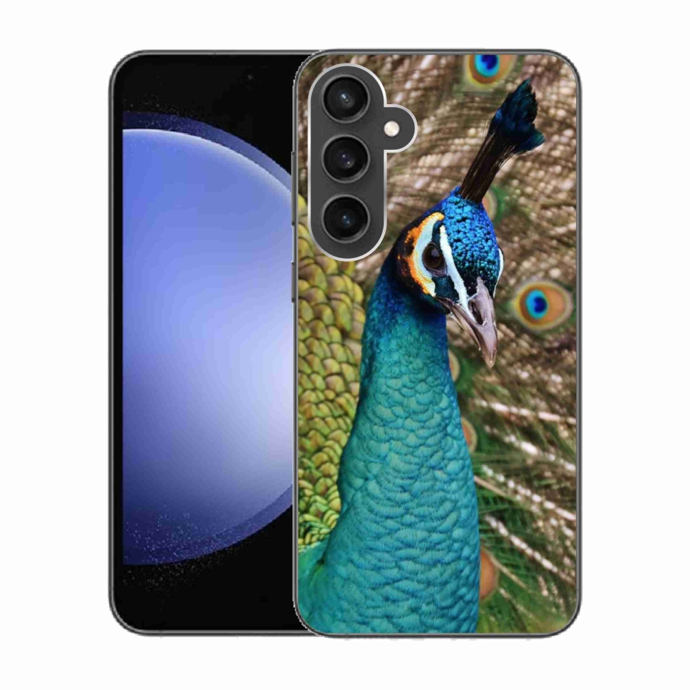 Gelový kryt mmCase na Samsung Galaxy S23 FE - páv