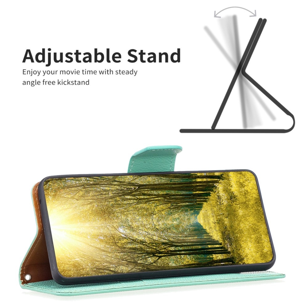 Stand knížkové pouzdro na Xiaomi Redmi Note 13 Pro 5G/Poco X6 5G - modrozelené