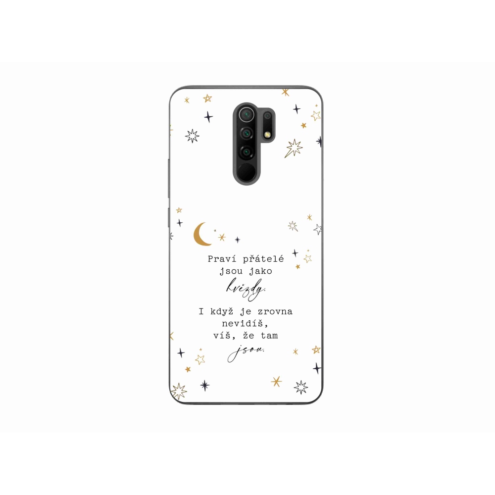 Gelový kryt mmCase na Xiaomi Redmi 9 - citát 6 bílé pozadí