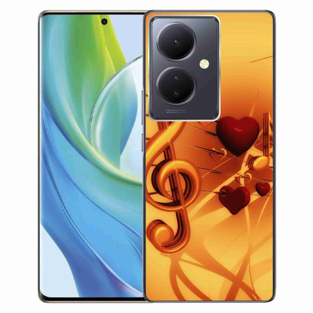 Gelový kryt mmCase na Vivo V29 Lite 5G - noty