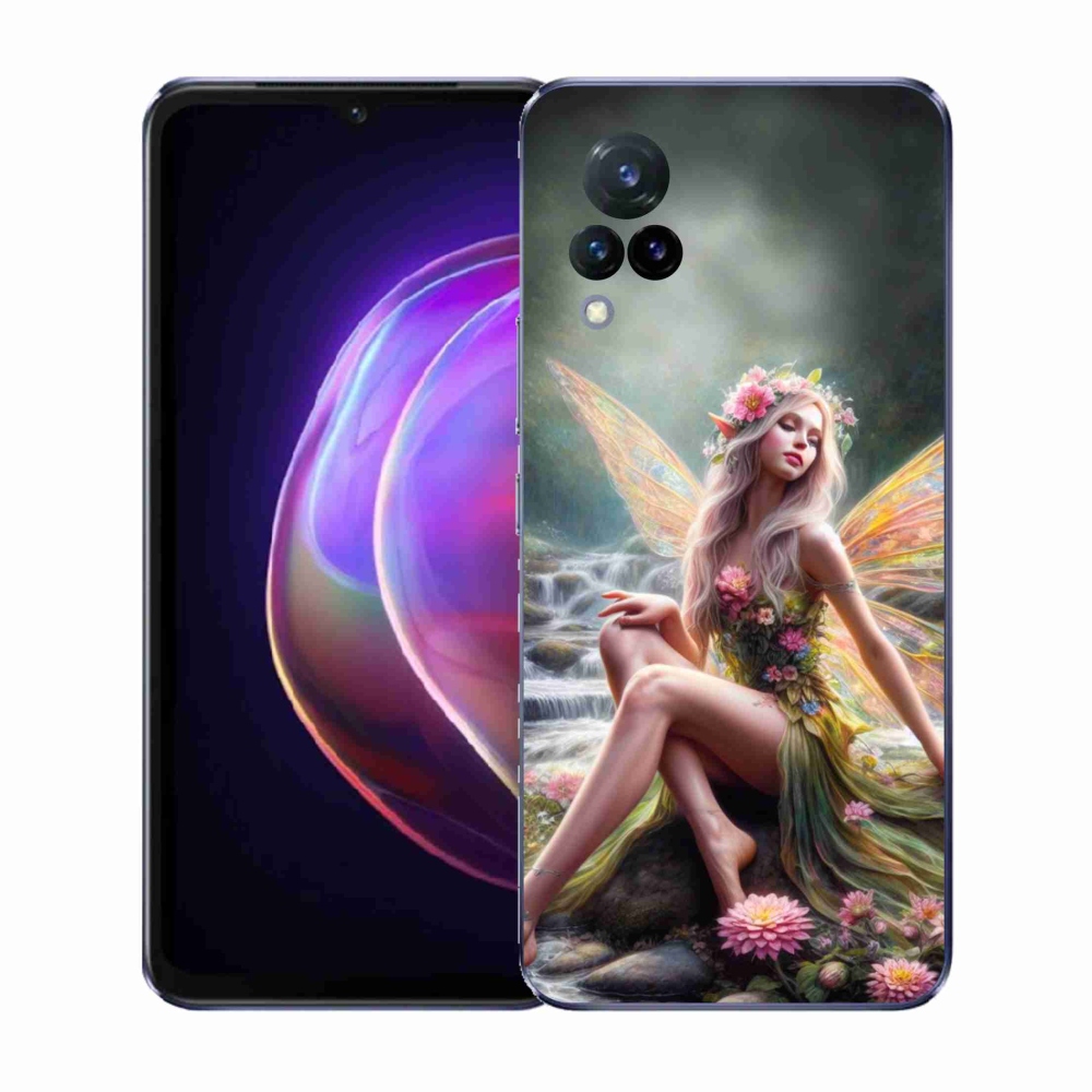 Gelový kryt mmCase na Vivo V21 4G/5G - motýlí žena 1