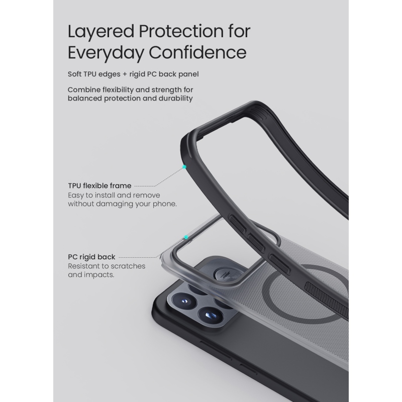 Nillkin Super Frosted PRO Magnetic Zadní Kryt pro Poco F9 Ultra Black