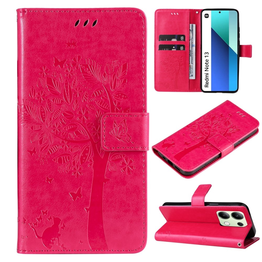 Trees knížkové pouzdro na Xiaomi Redmi Note 13 - rose
