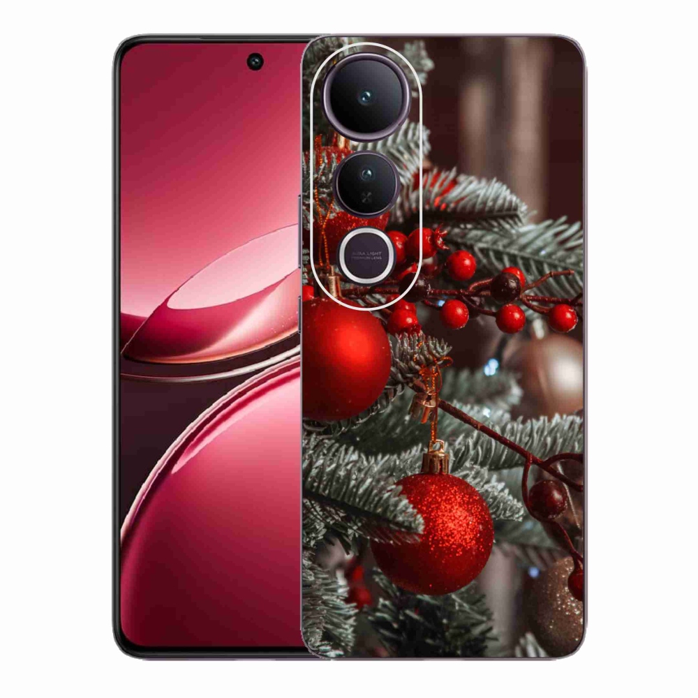 Gelový kryt mmCase na Vivo V50 Lite 4G/5G - vánoční ozdoby 2