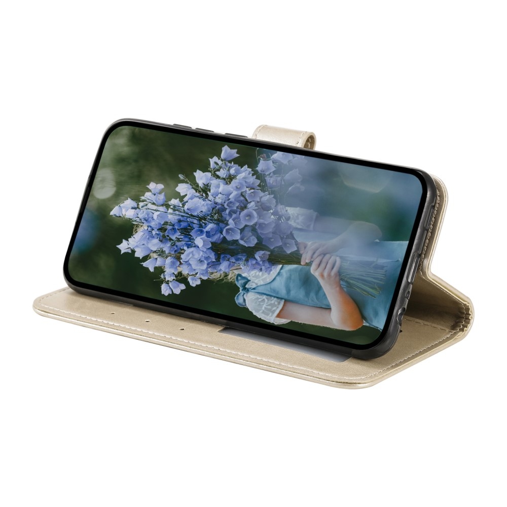 Mandala knížkové pouzdro na Samsung Galaxy A26 5G - zlaté