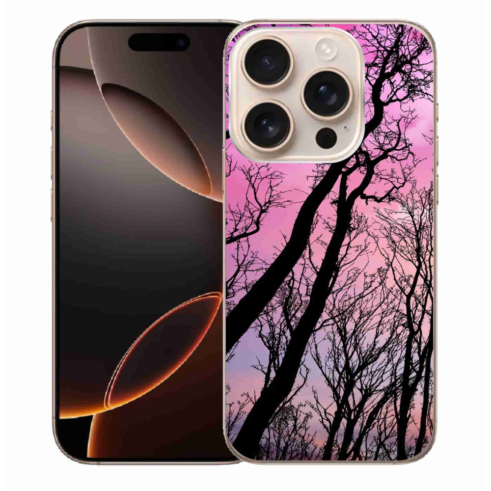 Gelový obal mmCase na iPhone 16 Pro Max - opadané stromy