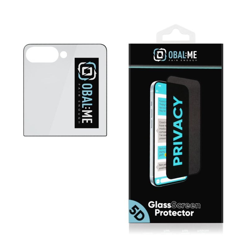 OBAL:ME Privacy 5D Tvrzené Sklo pro Samsung Galaxy Z Flip 8 Black