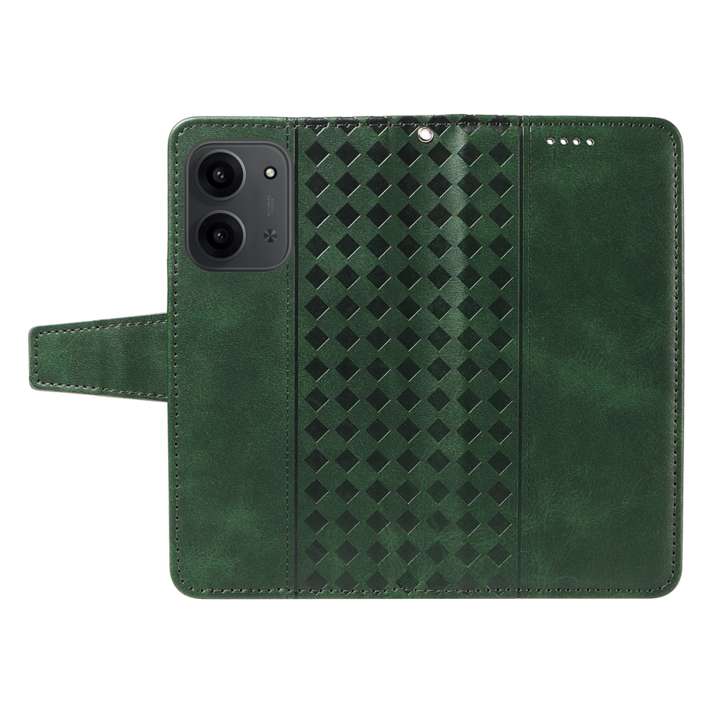 Grids knížkové pouzdro na Xiaomi Redmi 15C 4G/5G (173mm) - zelené