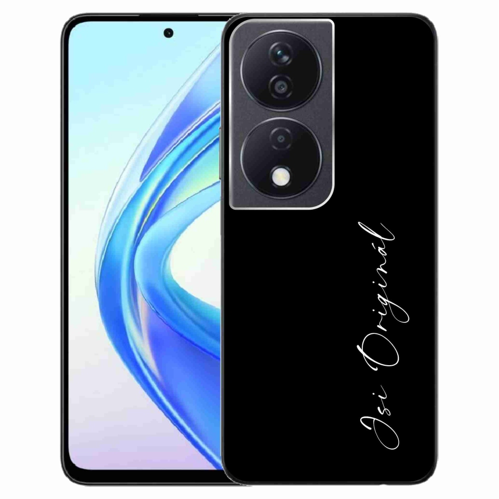 Gelový kryt mmCase na Honor X7b/Honor 90 Smart - jsi originál černé pozadí