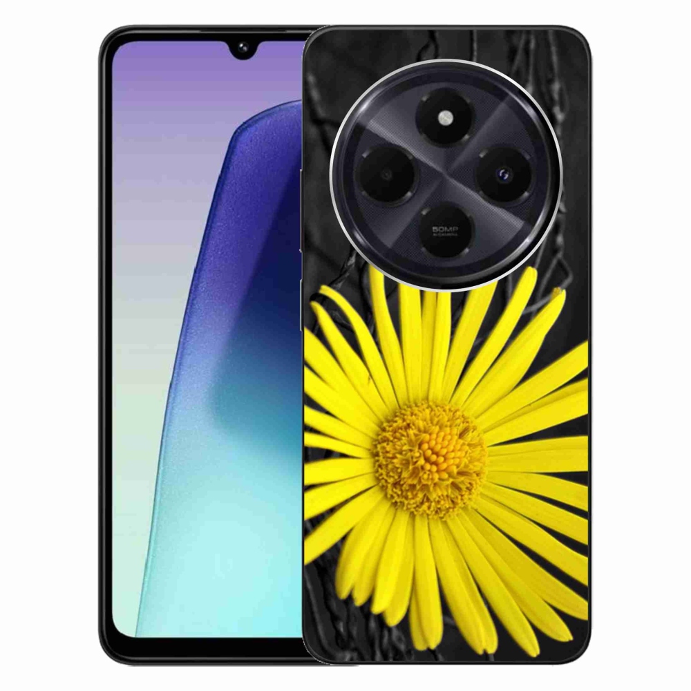 Gelový kryt mmCase na Xiaomi Redmi 14C/Poco C75 - žlutá květina